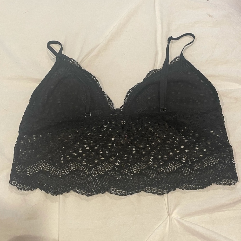 Black Net Bralette - Picture 2 of 4